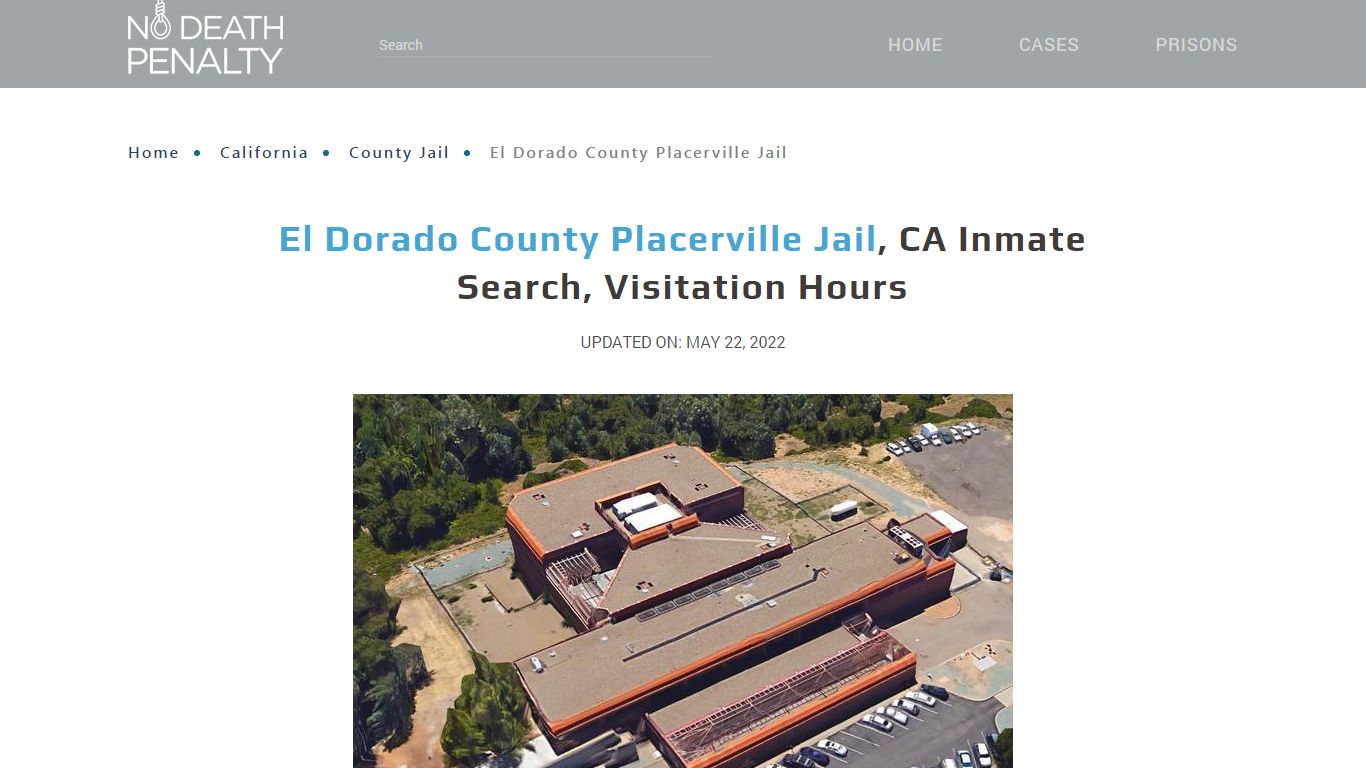 El Dorado County Placerville Jail, CA Inmate Search ...